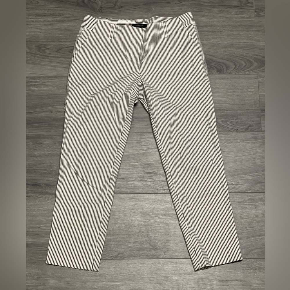 Ann Taylor Cream/Black Dress Pants